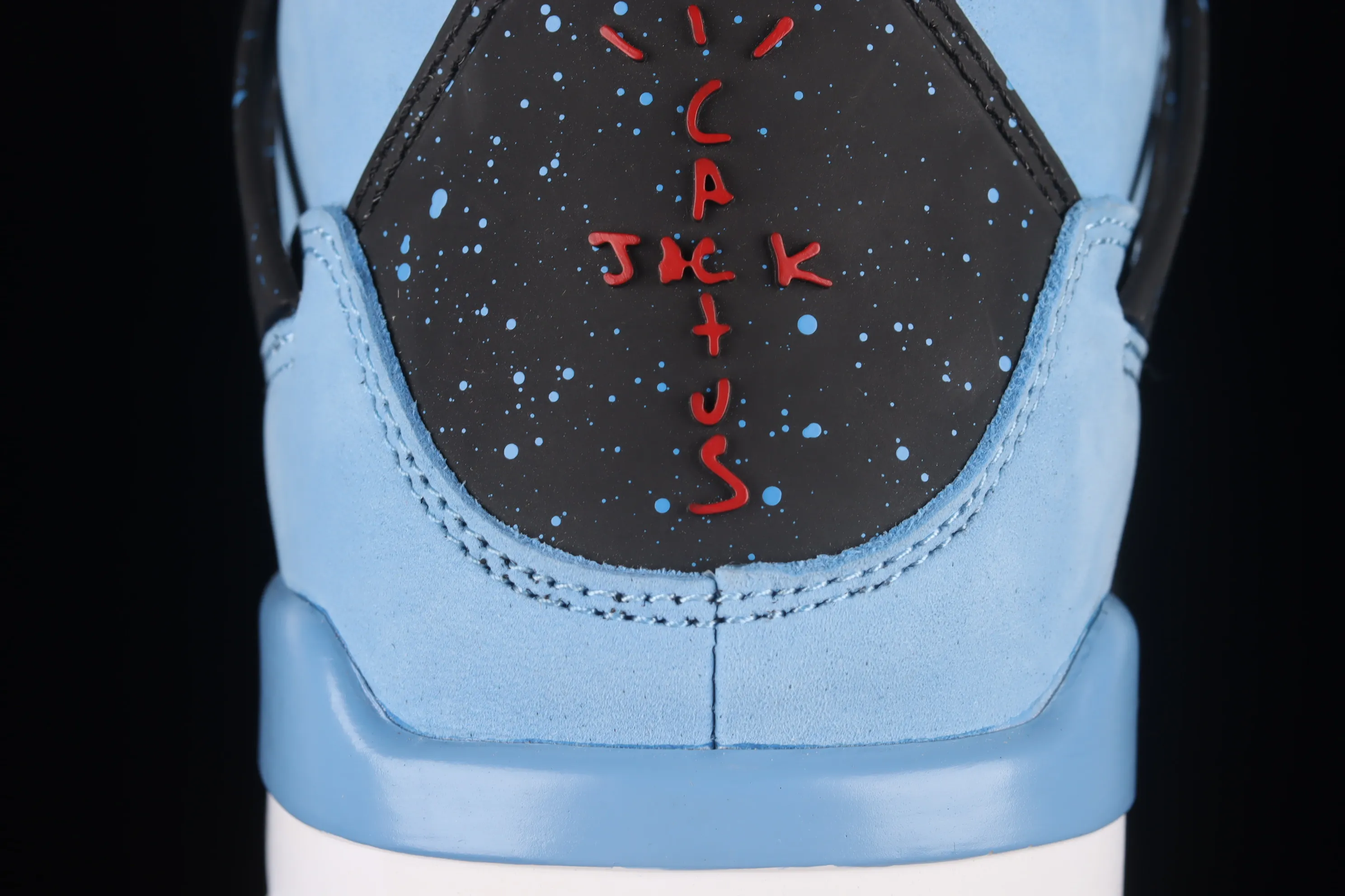 All categories Air Jordan Jordan series basketball shoes Air Jordan 4 foreign trade version Travis Scott Cactus Jack x Air Jordan 4 Retro Joe 4 AJ4 joint model Suede blue 308497-406